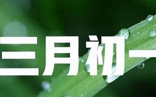 三月初一(三月初一生的男孩命运怎么样)