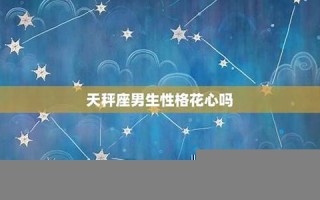 天秤座男生的性格(天秤座男生的性格温和诚实)