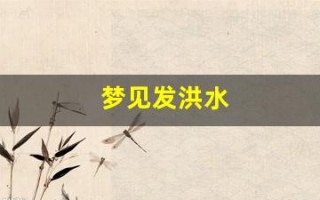 梦见发洪水(梦见发洪水是什么征兆)