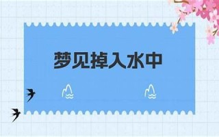 梦见掉入水中(梦见掉入水中又游上来)