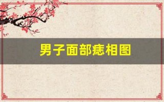 男子面部痣相图(男子面部痣相图解图片)