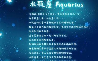水瓶座性格分析(水瓶座性格分析大全)