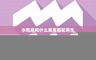 水瓶座和什么座最配对(水瓶座和什么座最配对爱情)