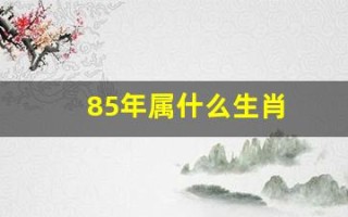 85年属什么生肖(87年属什么生肖)