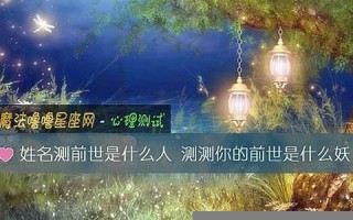 测试前世是什么(测试前世是什么意思啊) 测试前世是什么(测试前世是什么意思啊)